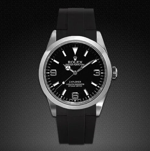Bracelet en caoutchouc M106 – Rubber B – Noir - vue 3
