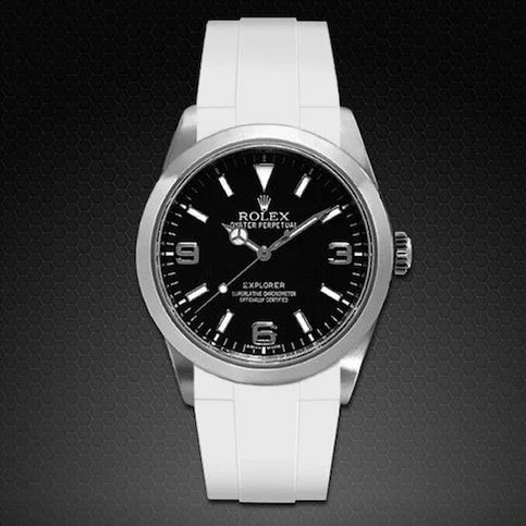 Bracelet en caoutchouc M106 – Rubber B – Blanc - vue 3