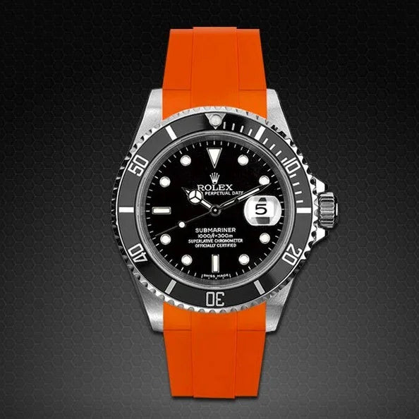 Bracelet en caoutchouc M106 – Rubber B – Orange - détail