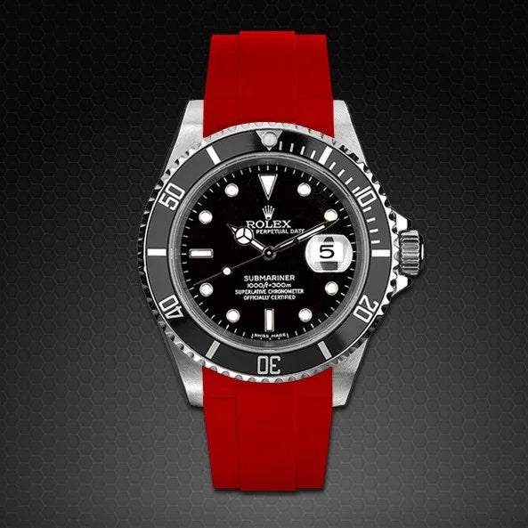 Bracelet en caoutchouc M106 – Rubber B – Rouge - détail