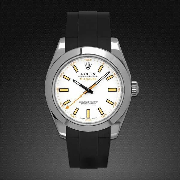 Bracelet en caoutchouc M115 – Rubber B – Noir - détail