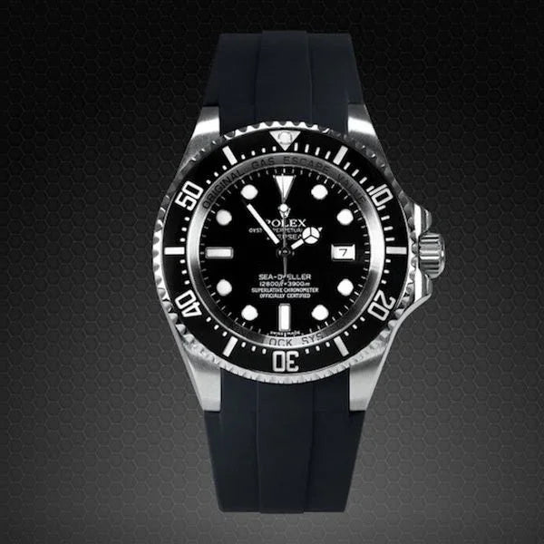 Bracelet en caoutchouc M107 - Rubber B - Noir - détail