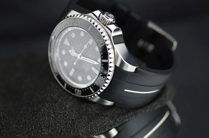 Bracelet RubberB M107 Noir/Blanc - vue 3