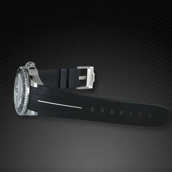 Bracelet RubberB M107 Noir/Blanc - vue 4