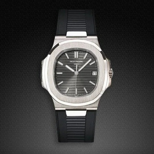 Bracelet RubberB PK77 pour Patek Philippe Nautilus Noir - détail