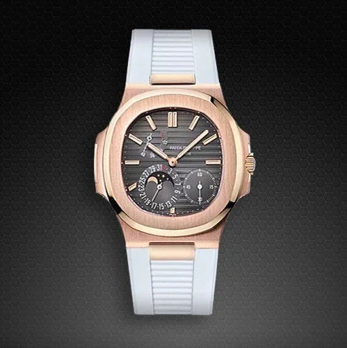Bracelet RubberB PK77 pour Patek Philippe Nautilus Blanc - vue 3