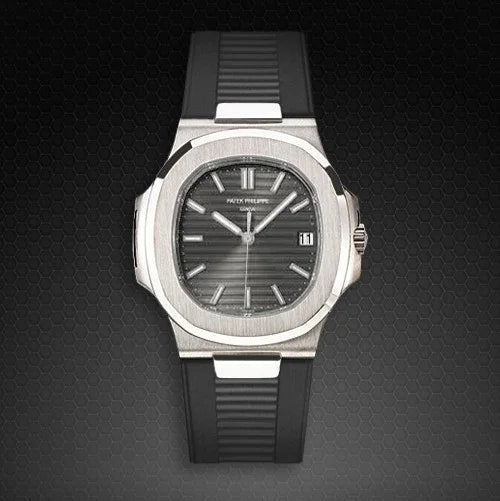 Bracelet RubberB PK77 pour Patek Philippe Nautilus Gris - détail