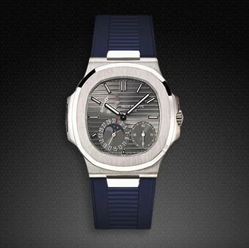 Bracelet RubberB PK77 pour Patek Philippe Nautilus Bleu - vue 3