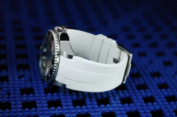 Bracelet en caoutchouc M207 - Rubber B - blanc - détail