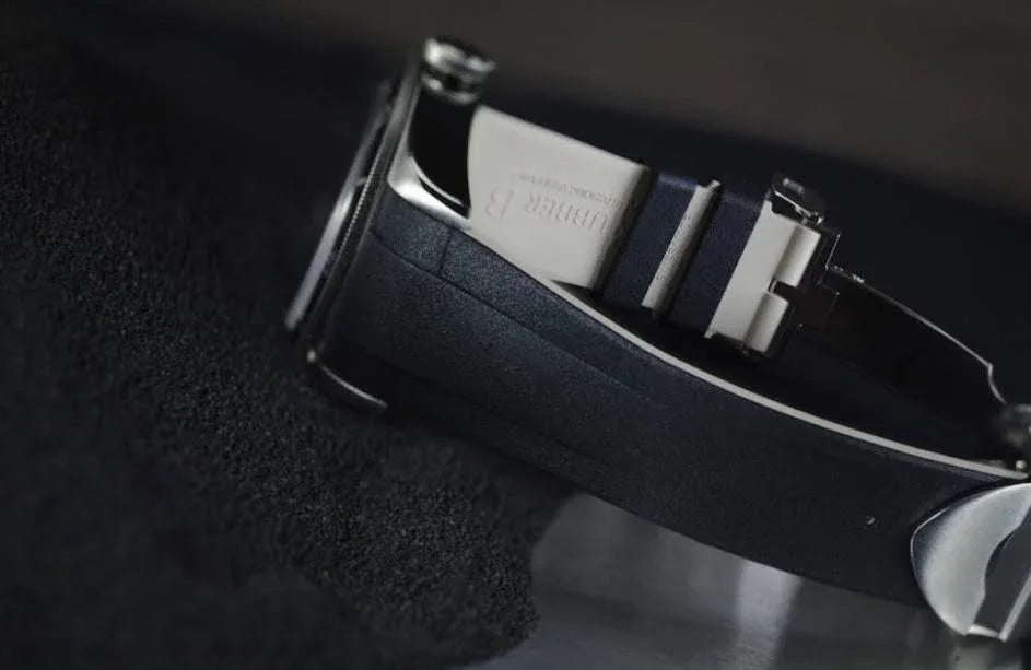 RubberB bracelet T800 pour Tudor Noir/Sable - vue 4