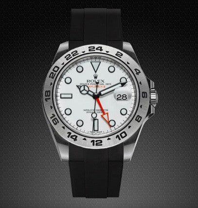 Bracelet en caoutchouc M105 – Rubber B – Noir - détail