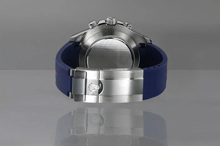 Bracelet en caoutchouc M109 – Rubber B – Bleu marine ligne bleue pacifique - vue 4
