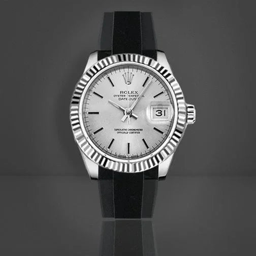 Bracelet en caoutchouc M316 – Rubber B – Noir Tuxedo Velour - détail