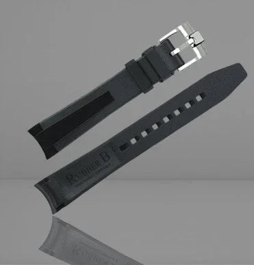 Bracelet en caoutchouc M316 – Rubber B – Noir Tuxedo Velour - vue 3