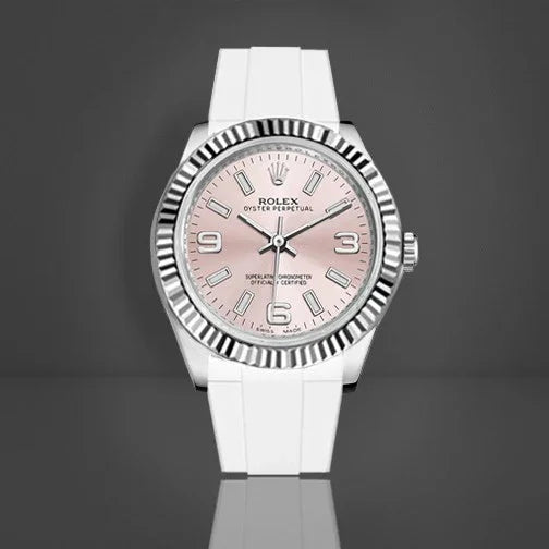 Bracelet en caoutchouc M316 – Rubber B – Blanc - détail