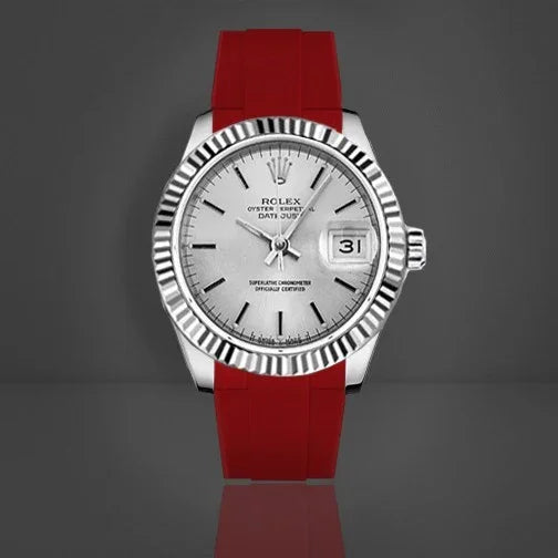 Bracelet en caoutchouc M316 – Rubber B – Rouge - détail