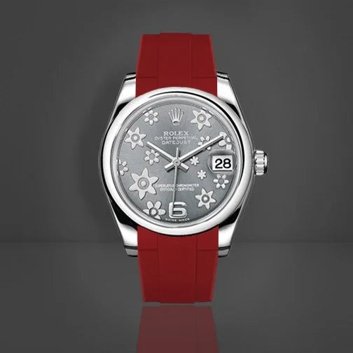 Bracelet en caoutchouc M216 – Rubber B – Rouge - détail