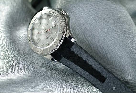 Bracelet en caoutchouc M317 – Rubber B – Noir Tuxedo Velour - vue 3