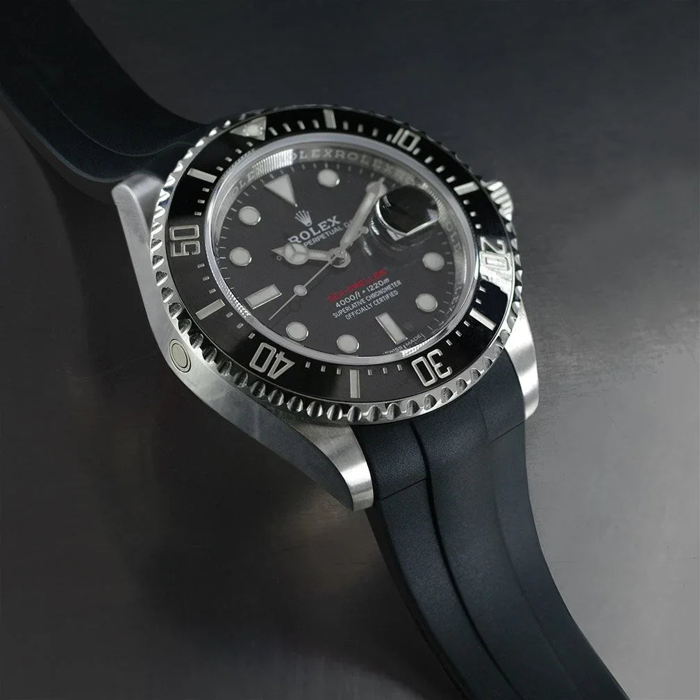 Bracelet en caoutchouc M112 – Rubber B – Noir - détail