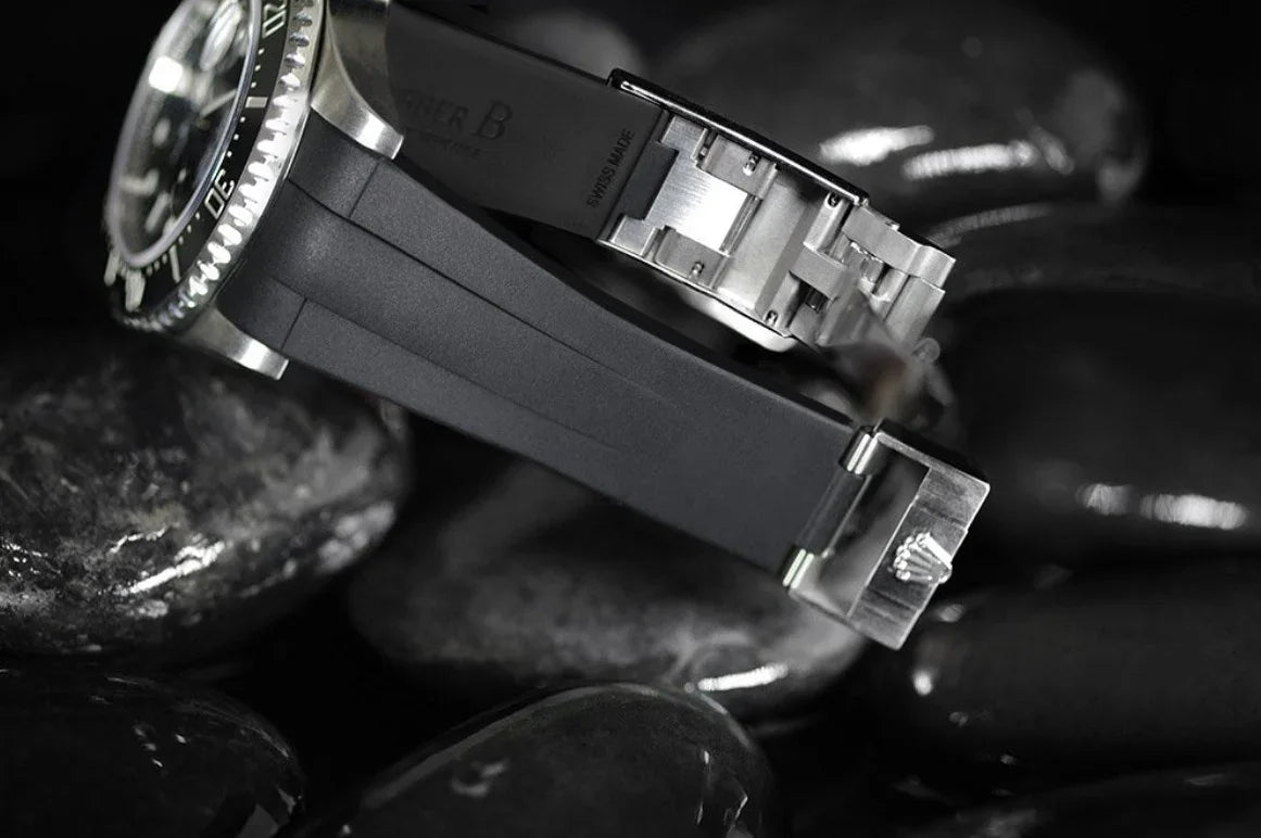 Bracelet en caoutchouc M112 – Rubber B – Noir - vue 4