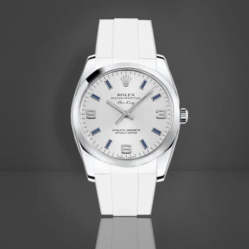 Bracelet en caoutchouc M219 – Rubber B – Blanc - détail