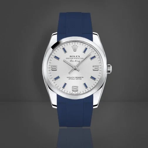Bracelet en caoutchouc M219 – Rubber B – Bleu marine - détail