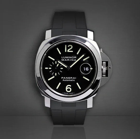 Bracelet RubberB Luminor 44 mm Noir - détail
