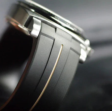Bracelet RubberB Luminor 44 mm Noir/Sable - vue 3