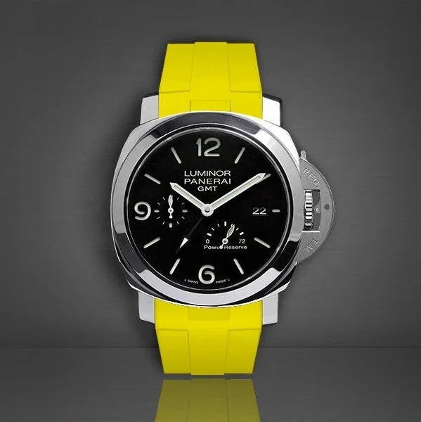 Bracelet RubberB Luminor 44 mm 1950 Type I Jaune - détail