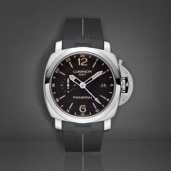 Bracelet RubberB Luminor 44 mm 1950 Type I Noir/Sable - détail