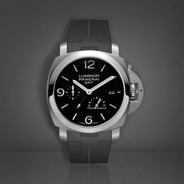 Bracelet RubberB Luminor 44 mm 1950 Type II Noir/Vert - détail