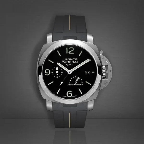 Bracelet RubberB Luminor 44 mm 1950 Type II Noir/Sable - détail