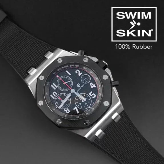 Bracelet RubberB Sailcloth SwimSkin APC42 Black - détail