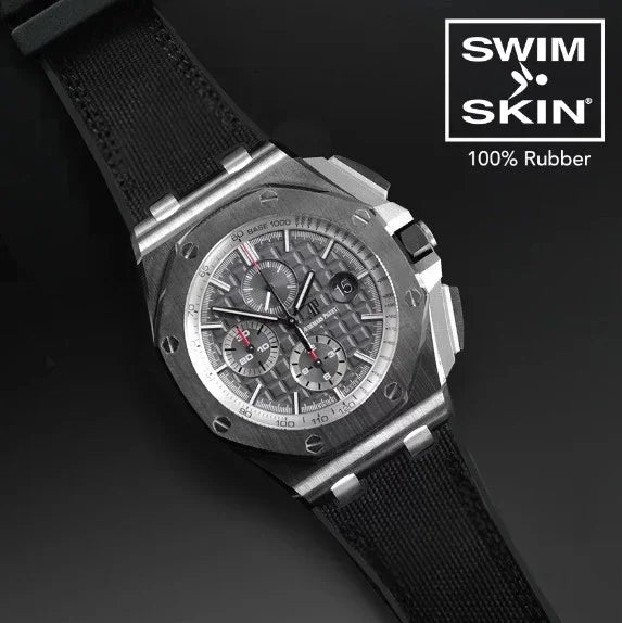 Bracelet RubberB Sailcloth SwimSkin APC44 Black - détail