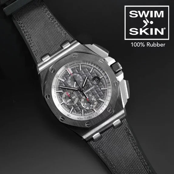 Bracelet RubberB Sailcloth SwimSkin APC44 Grey - détail