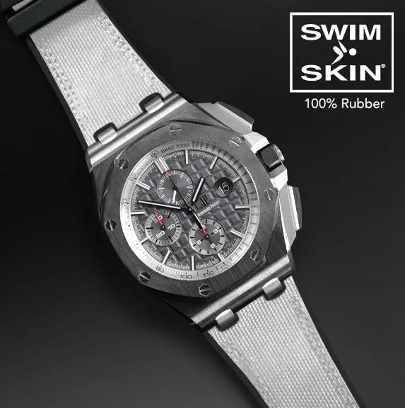 Bracelet RubberB Sailcloth SwimSkin APC44 White - détail