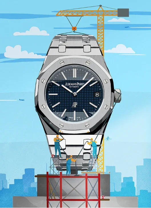 Watchoniste X MisterChrono tirage d'art - skyscraper - 50x70 - vue principale