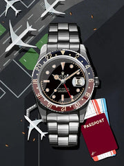 Watchoniste X MisterChrono tirage d'art - pepsi - 50x70 - vue principale