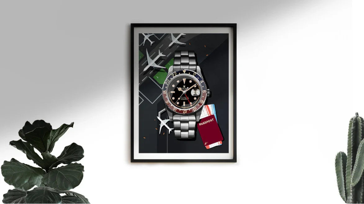 Watchoniste X MisterChrono tirage d'art - pepsi - 50x70 - vue détail