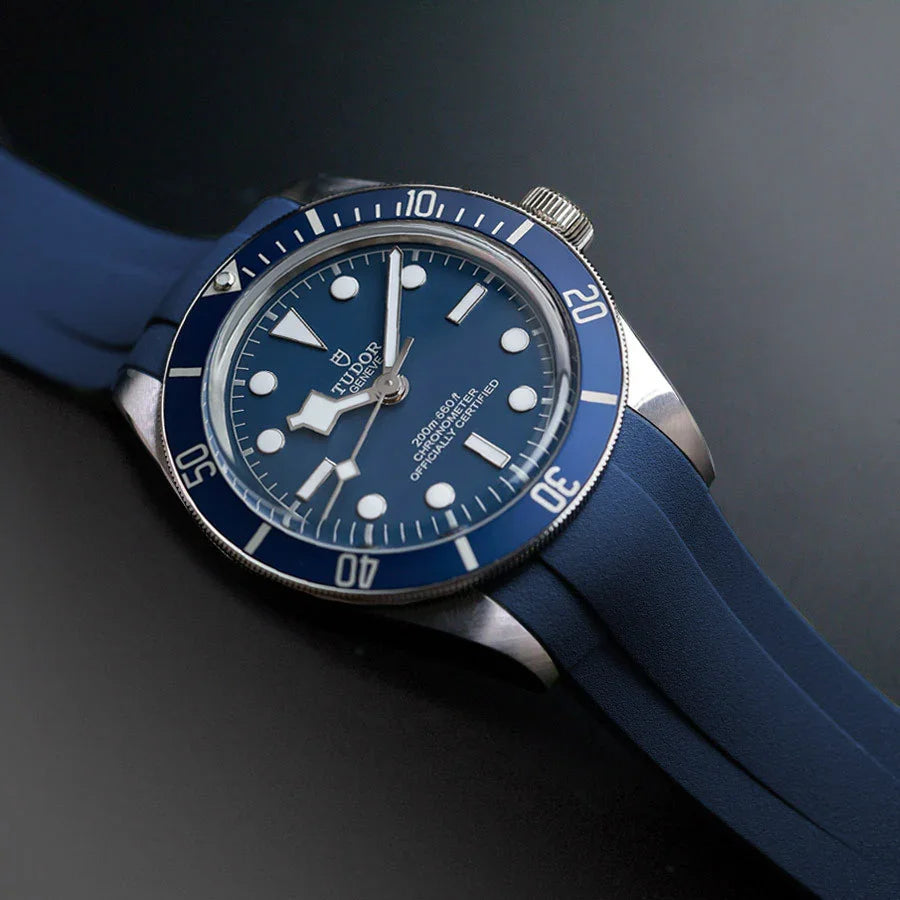 Bracelet RubberB T801 Blue with buckle - détail
