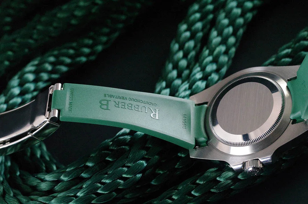 Bracelet en caoutchouc M104 – Rubber B – Vert - vue 4