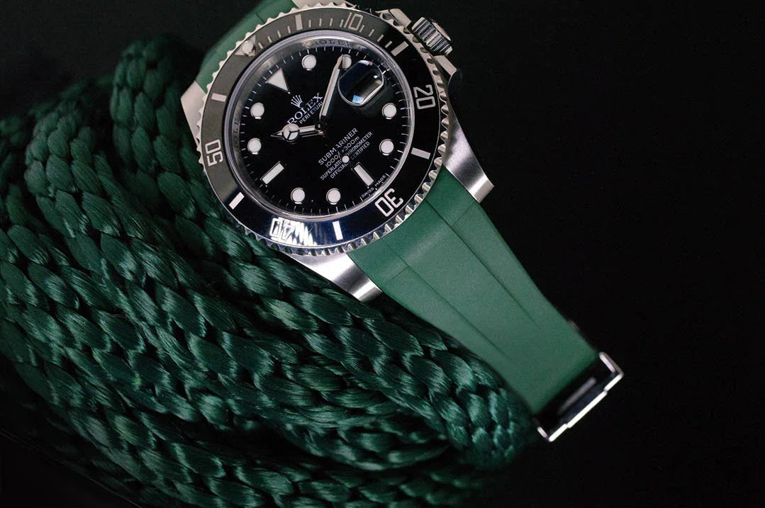 Bracelet en caoutchouc M104 – Rubber B – Vert - vue 6
