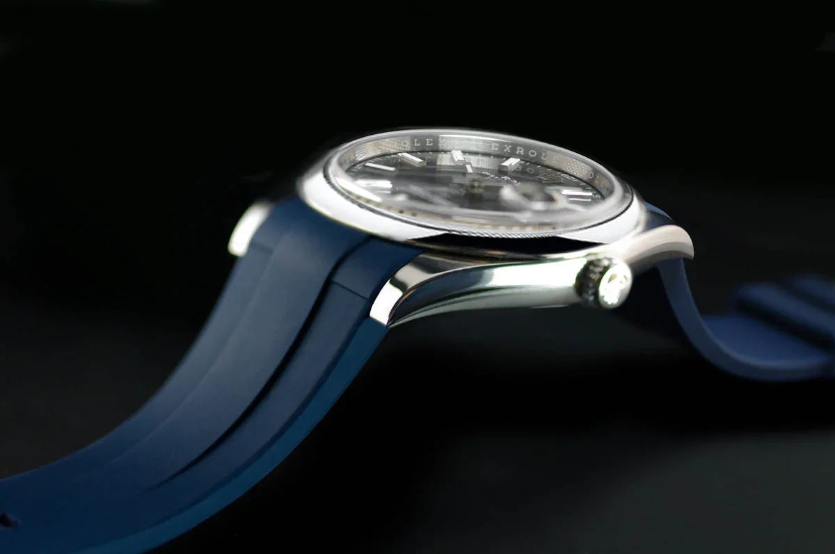 Bracelet en caoutchouc M141 – Rubber B – Bleu marine - vue 4
