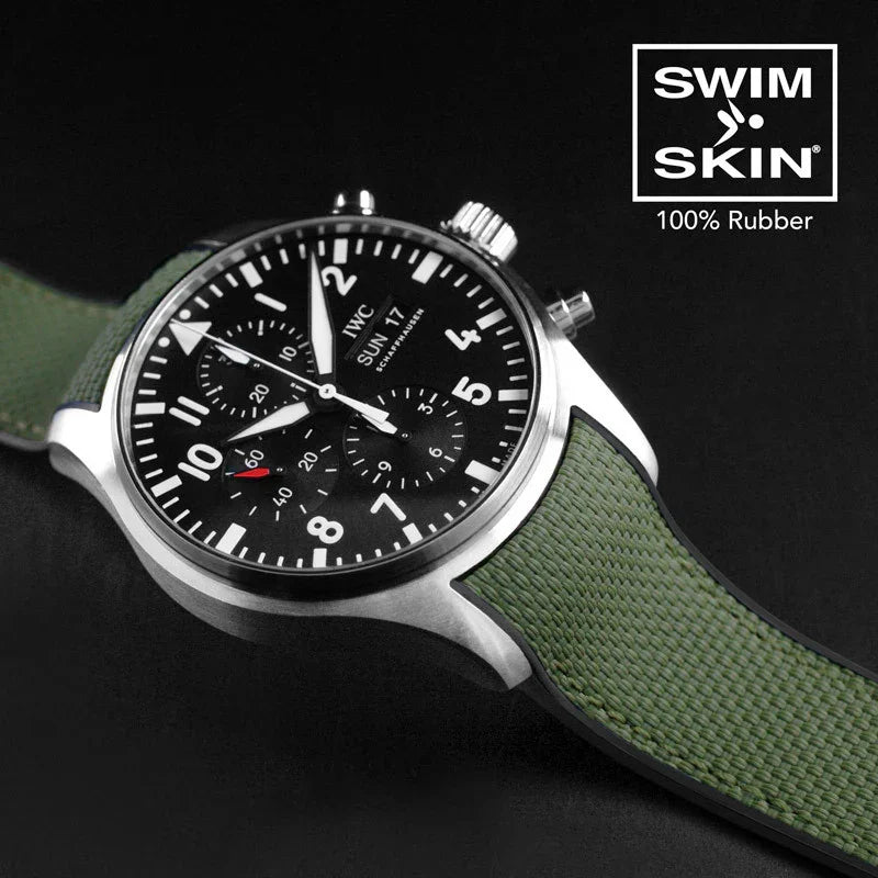 Bracelet en caoutchouc – Ballistic SwimSkin SK21 – Rubber B – Vert militair - détail