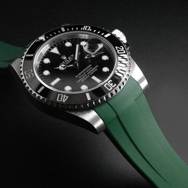 Bracelet en caoutchouc M206 – Rubber B – Vert - détail