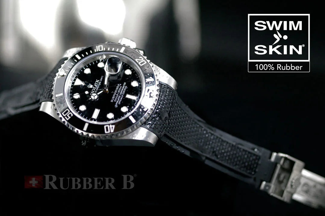 Bracelet en caoutchouc SK20 Ballistic SwimSkin – Rubber B – Noir - vue 7