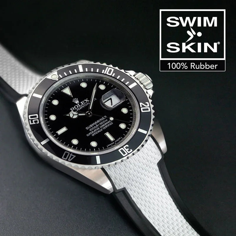 Bracelet en caoutchouc SK20 Ballistic SwimSkin – Rubber B – Blanc - vue 6