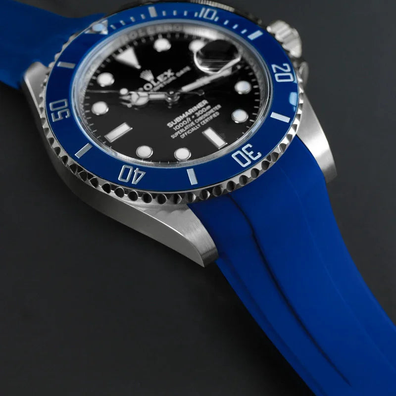 Bracelet en caoutchouc M206 – Rubber B – Bleu - détail