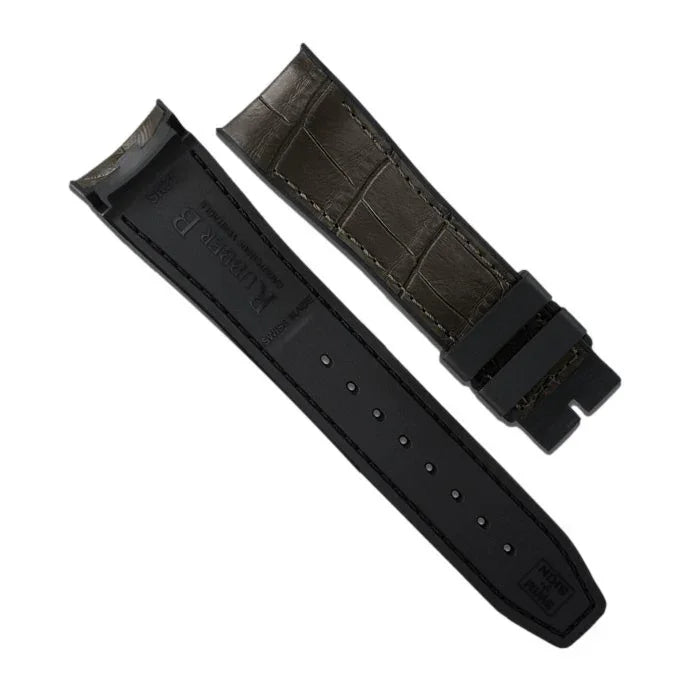 Bracelet en caoutchouc – Alligator SwimSkin SK21 – Rubber B – Marron expres - bracelet cuir alligator montre