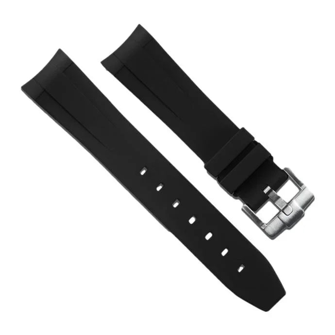Bracelet RubberB M141 Noir avec boucle - vue principale